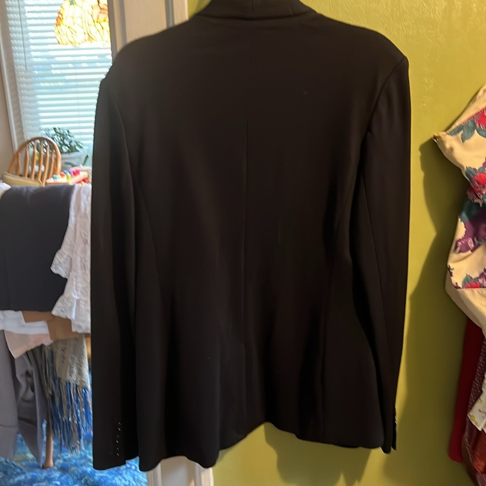 Grace Elements Black Open Front Blazer Style Jack… - image 2